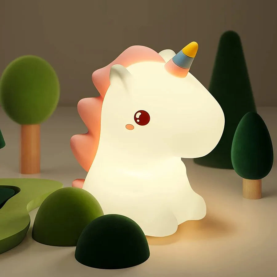 Unicorn Cute Silicone LED Night Light for kids